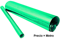 Papel Metalizado Grabado Cocodrilo Rollo Verde .50×1m Satinado® [Metro]