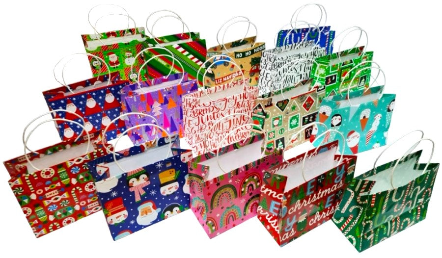 Bolsa p/Regalo Navidad Chica 21×17×10 LuxArt® [Pieza]