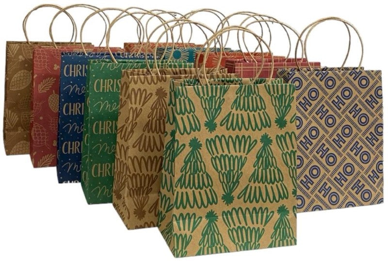 Bolsa p/Regalo Navidad Mediana 23×18×10 LuxArt® [Pieza]