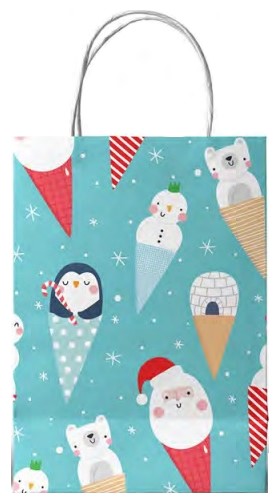 Bolsa p/Regalo Navidad Mediana 23×18×10 LuxArt® [Pieza] 2