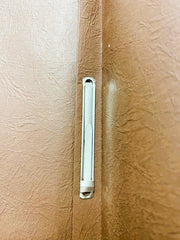 Carpeta Imitación Cuero Broche 8cm Cartón Café Carta Proesa® [Pieza] 3