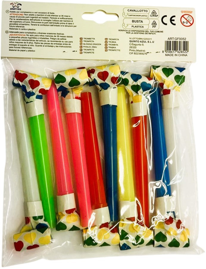 Espanta Suegra Silbatos c/10 PARTY GO™ GF0052 [Bolsa] 8058617628522 2