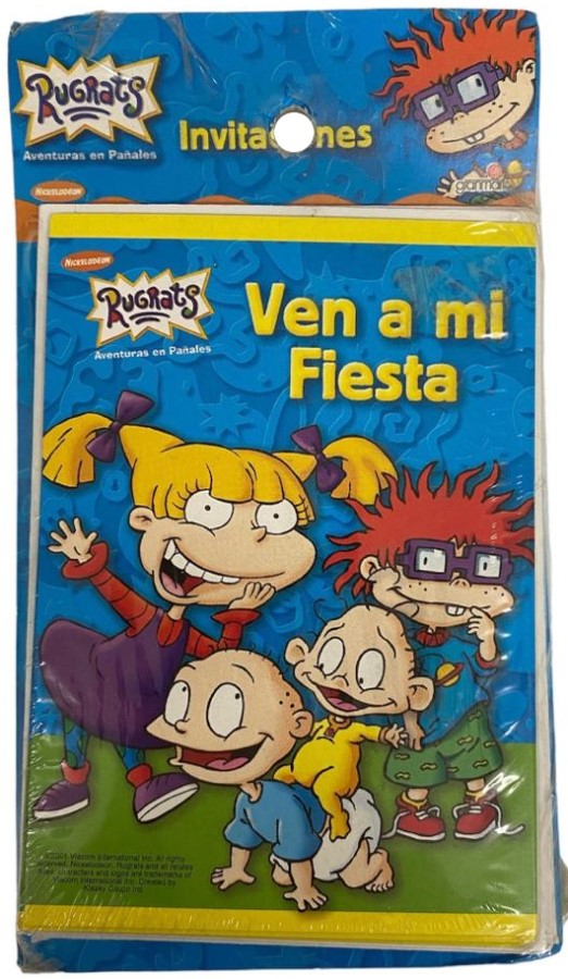 Invitación p/Cumpleaños c/Sobre c/6 Rugrats granmark® [Paquete] 751214090515