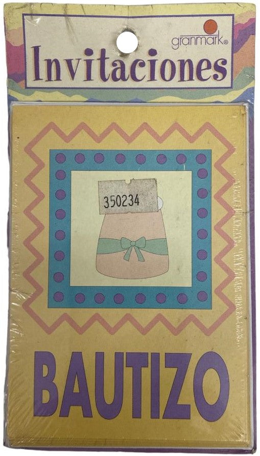 Invitación Bautizo c/Sobre c/6 varios modelos granmark® [Paquete] 751214090041
