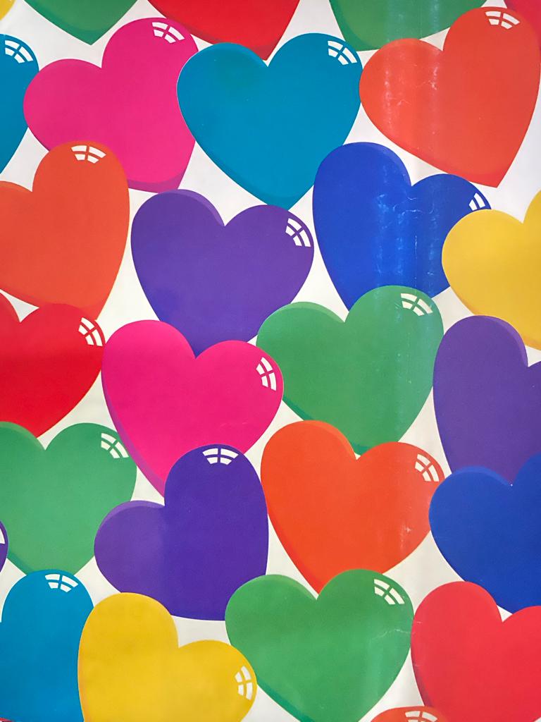 Papel Regalo San Valentin Corazon colores c/25 50×70cm granmark® 170 [Paquete]