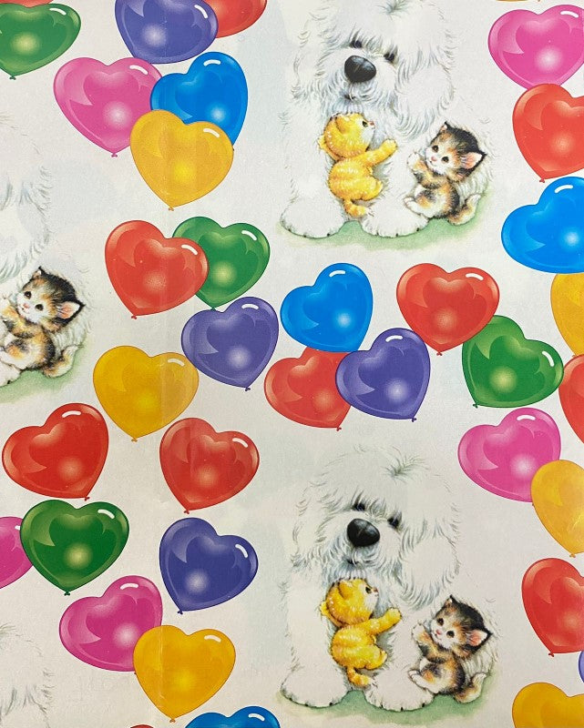 Papel Regalo San Valentin Corazon globo gatitos c/25 50×70cm granmark® 493 [Paquete]