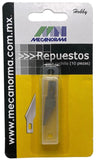 Repuesto p/Cuchilla Xacto c/10 cuchilas Mecanorma® 74-SIS2278-B Pieza 783648971283