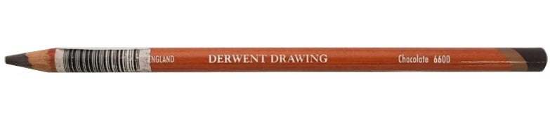 Lápiz p/Arte Derwent Drawing Chocolate 6600 DERWENT® 34389 Pieza 636638004075