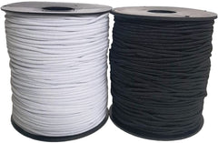 Elástico Cola Rata Cola de Rata Tipo Cable 2.5mm Blanco-Negro Mercería® [Metro]