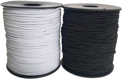 Elástico Cola Rata Cola de Rata Tipo Cable 2.5mm Blanco-Negro Mercería® [Metro] 2