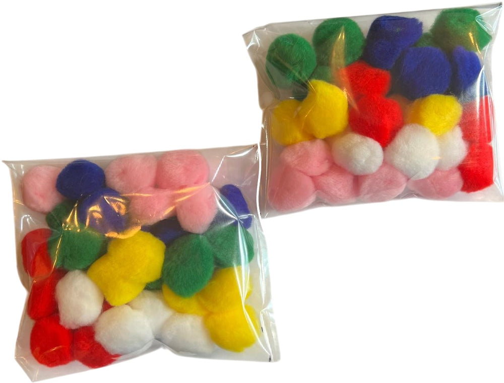 Pom Pom Surtido Ø25mm Colores #25 Mercería® [Bolsa]