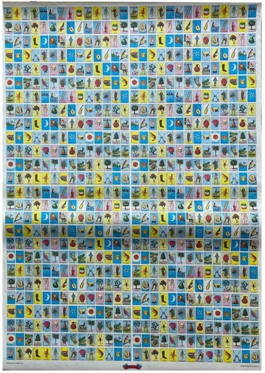 Lotería en Pliego Imágen Mini 14×23mm c/728 Plantilla 47.3×70cm Gallo® 17259 [Pieza]