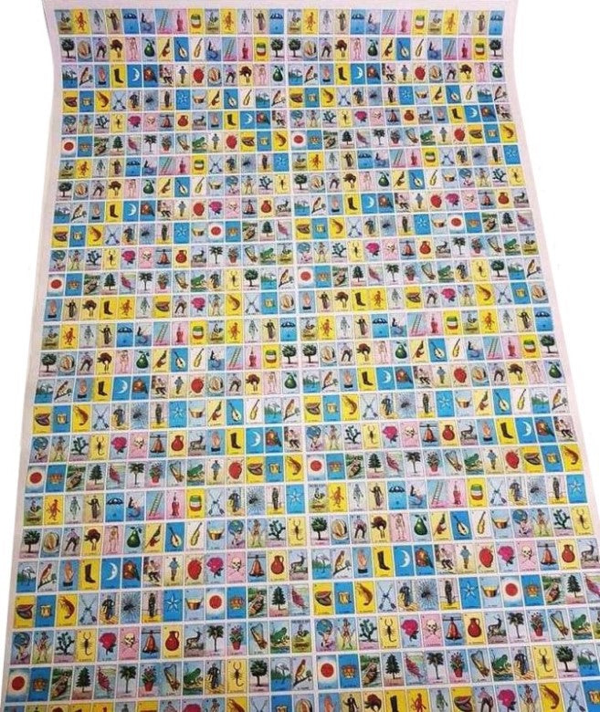 Lotería en Pliego Imágen Mini 14×23mm c/728 Plantilla 47.3×70cm Gallo® 17259 [Pieza] 748622172599 2