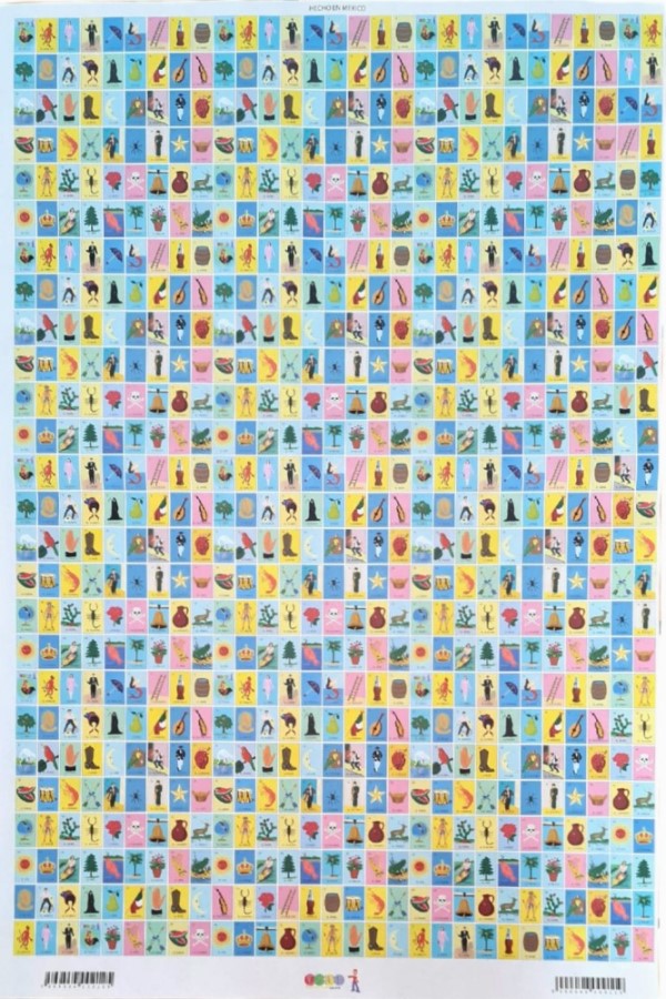 Lotería en Pliego Imágen Mini 14×24mm c/754 Plantilla 47×70cm D`Art® 48009119 [Pieza] 7599554002125