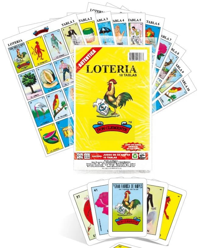 Lotería 1 Juego de Naipes Grande c/10 Tablas Chicas 13.5×21.5 Gallo® 17277 [Bolsa] 748622172773 5