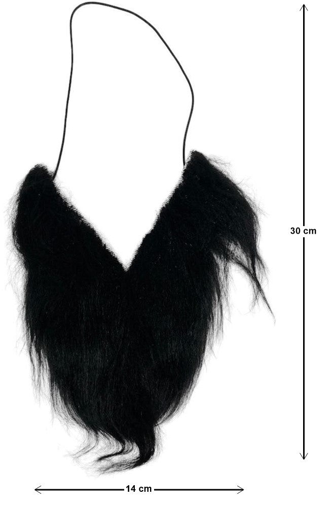 Barba p/Disfraz Negro Casa Ville [Pieza]