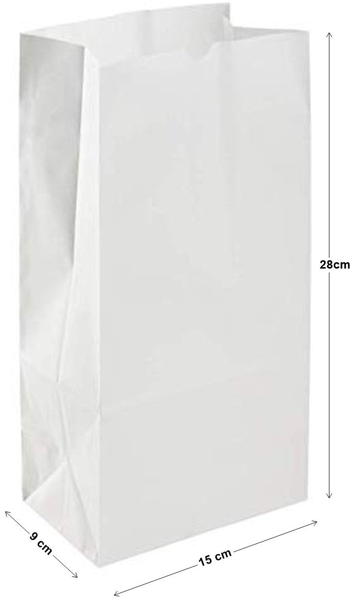 Bolsa Papel #6 Libras Blanco 15×9×28cm Weyerhaeuser® 32476507066 [Pieza]