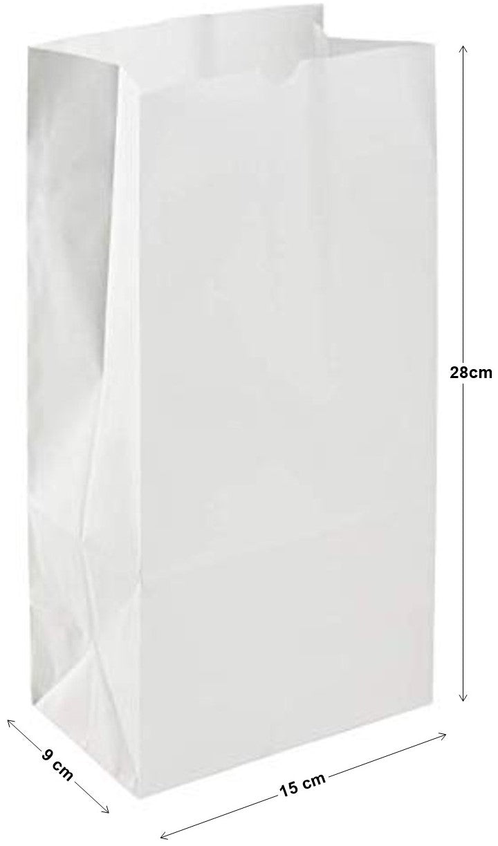 Bolsa Papel #6 Libras Blanco 15×9×28cm Weyerhaeuser® 32476507066 Pieza