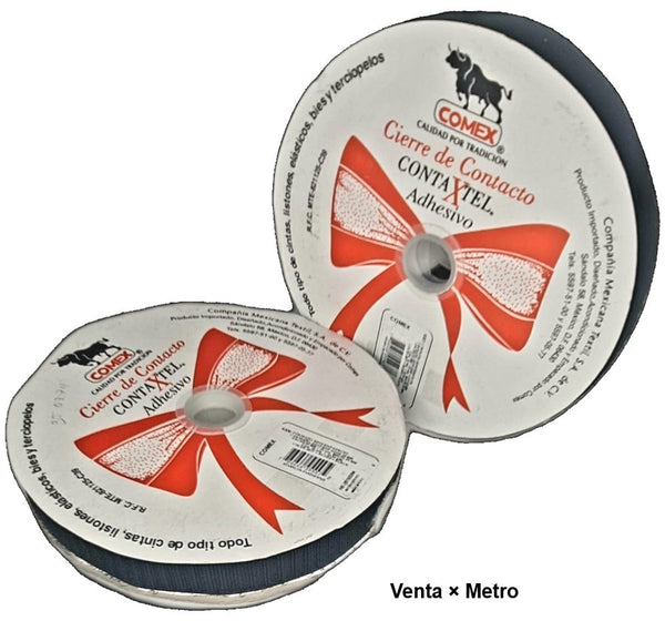 Velcro c/Adhesivo Contaxtel 25mm Negro COMEX® 5308 A25 #77 Metro 769699255572 01