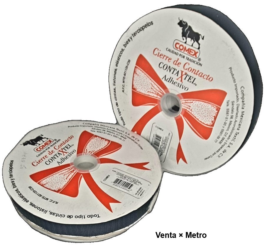Velcro c/Adhesivo Contaxtel 25mm Negro COMEX® 5308 A25 #77 Metro 769699255572 01