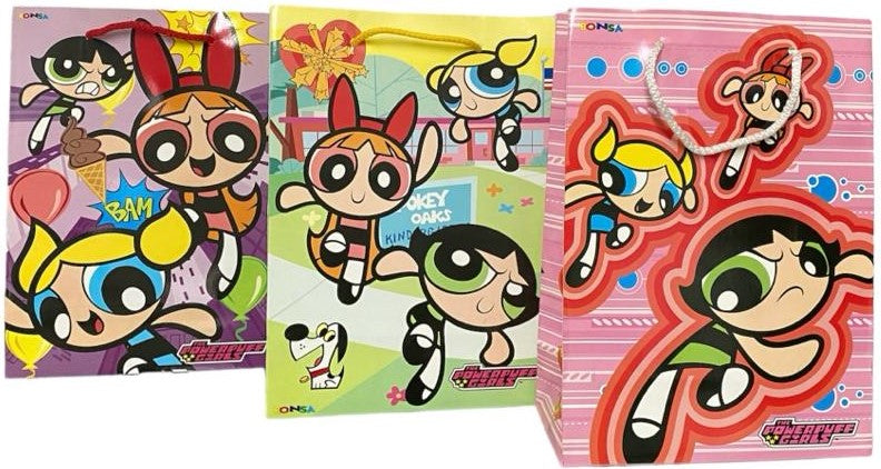 Bolsa p/Regalo Powerpuff Girls Chica 15×24.5+7 Proesa® [Pieza] 7501832604143