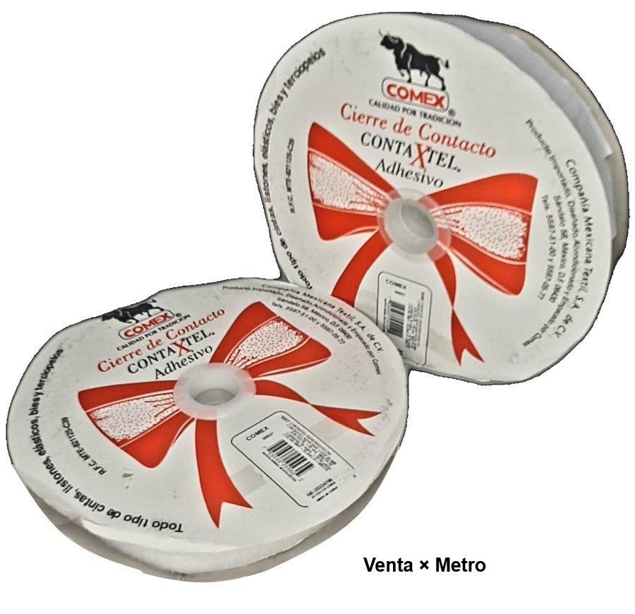 Velcro c/Adhesivo Contaxtel 20mm Blanco COMEX® 5308 A20 #1 Metro 769699255541 01 Imagen principal del producto