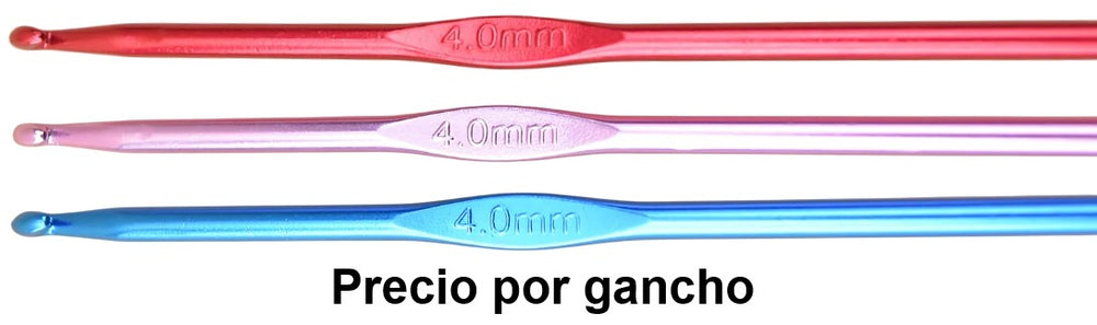 Gancho Crochet Aluminio 4.0mm 15cm COMANOV® C41040 Pieza 1350115410409 01