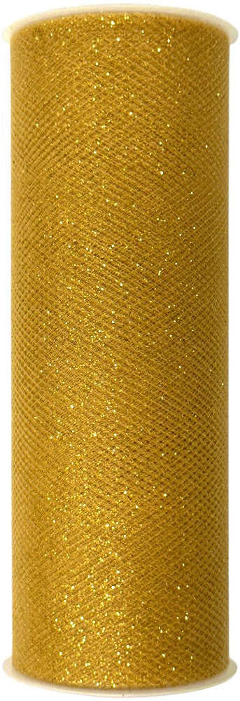 Tull c/Brillo Diamantado 9mts,10 Yarda 15cm Colores Rollo LuxArt® [Pieza] 6