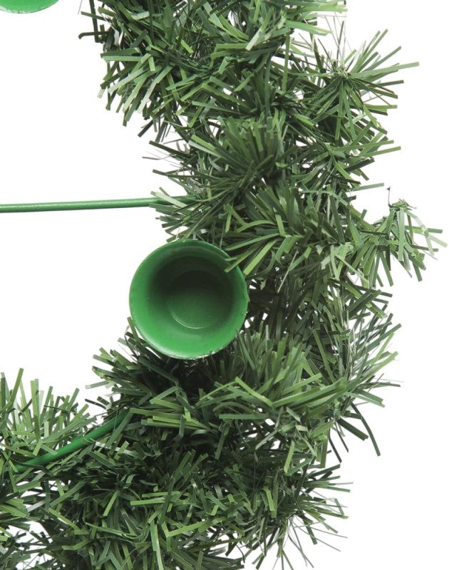 Adorno Corona Navideña de Adviento p/5 Velas Verde 40cm Janel® [Pieza] 607361586930 3
