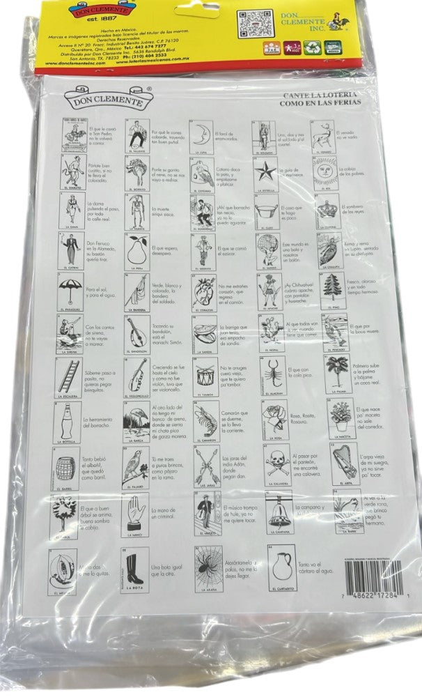 Lotería 1 Juego de Naipes Grande c/10 Tablas Jumbo 23×36cm Gallo® 17284 [Bolsa] 748622172841 3