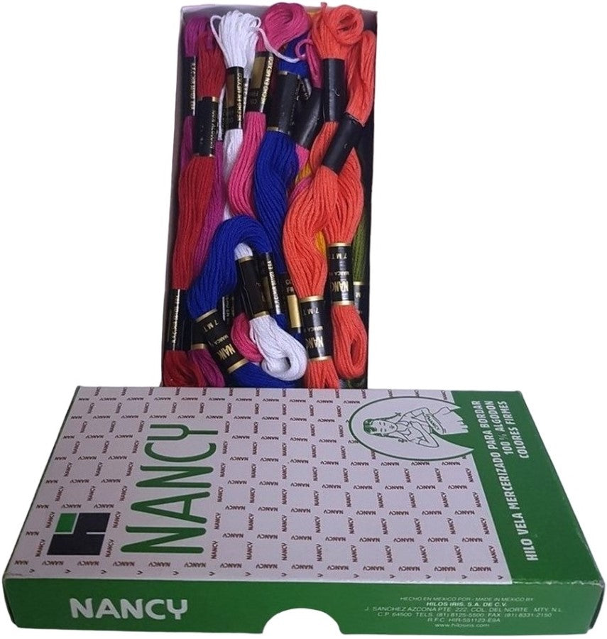 Hilaza Nancy 100% Algodon Colores Firmes c/24 Nancy® [Caja]