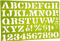 Plantilla de Letras Romana 30mm Abc® [Pieza] 7502236410170