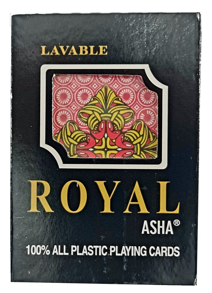 Naipe Póker Negro Royal de Plástico Lavables ASHA® Pieza 7503002925591