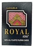Naipe Póker Negro Royal de Plástico Lavables ASHA® Pieza 7503002925591