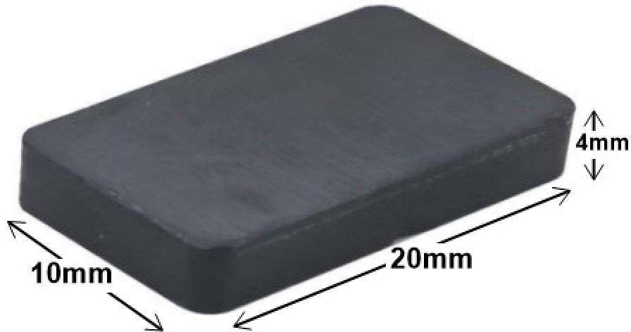 Imán Rectangular 20×10×4mm Mercería® [Pieza]