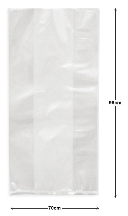 Bolsa Celofán Transparent Lisa con fuelle Gigante 65×98cm CRISTALINE® Pieza 7501667100131 01