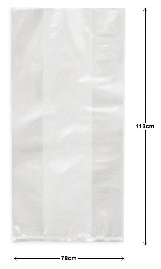 Bolsa Celofán Transparent Lisa con fuelle Gigante Especia 78×118cm CRISTALINE® Pieza 7501667100162 0