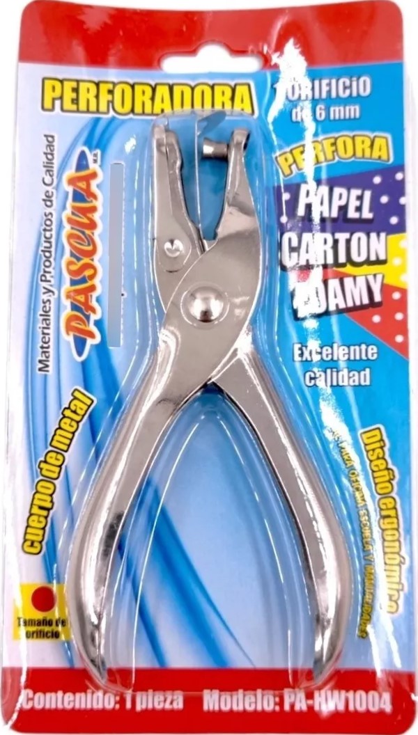 Perforadora Pinza Circulo ¼" Pascua® PA-HW-1004 [Pieza] 7502238230042