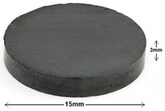 Imán Redondo Ø15×3mm Mercería® IMA0001 [Pieza]