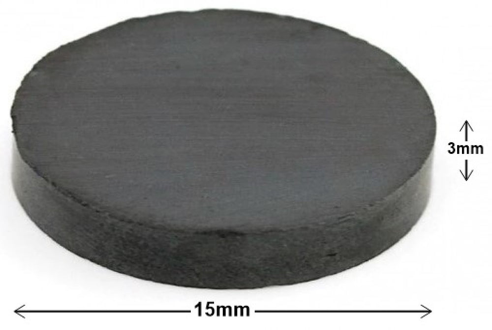 Imán Redondo Ø15×3mm Mercería® IMA0001 [Pieza]
