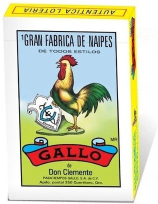 Baraja Lotería Gallo c/54 Cartas Grandes 65×95mm Gallo® 17084 [Pieza] 748622170847