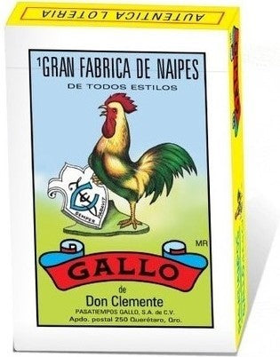 Baraja Lotería Gallo c/54 Cartas Grandes 65×95mm Gallo® 17084 [Pieza] 748622170847