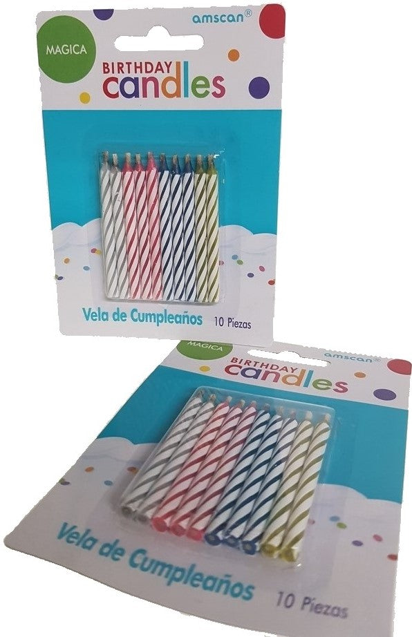 Velas Cumpleaños c/10 Amscan Mercería® [Pieza] 13051417376