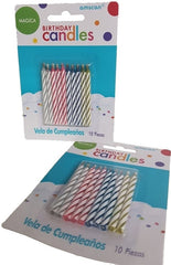 Velas Cumpleaños c/10 Amscan Mercería® [Pieza] 13051417376