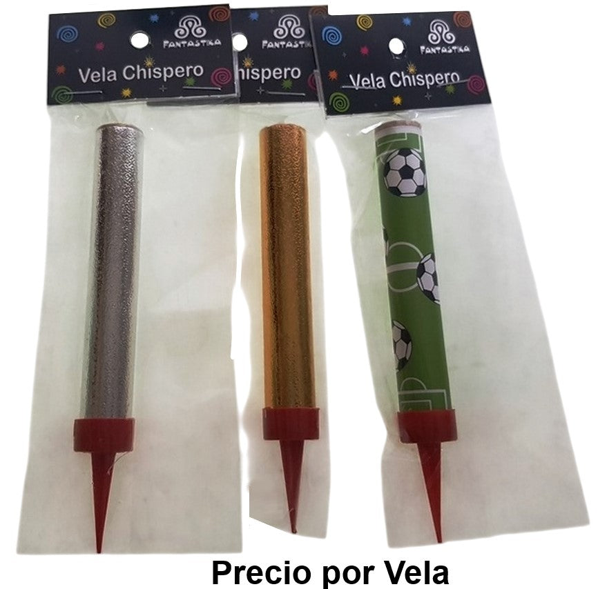 Velas Chispero 10 cm Colores Mercería® [Pieza] 7506036203970