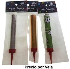 Velas Chispero 10 cm Colores Mercería® [Pieza] 7506036203970