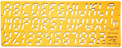 Plantilla de Letras Computadora 7 Segmentos #47 12mm Lp [Pieza] 7502003210477