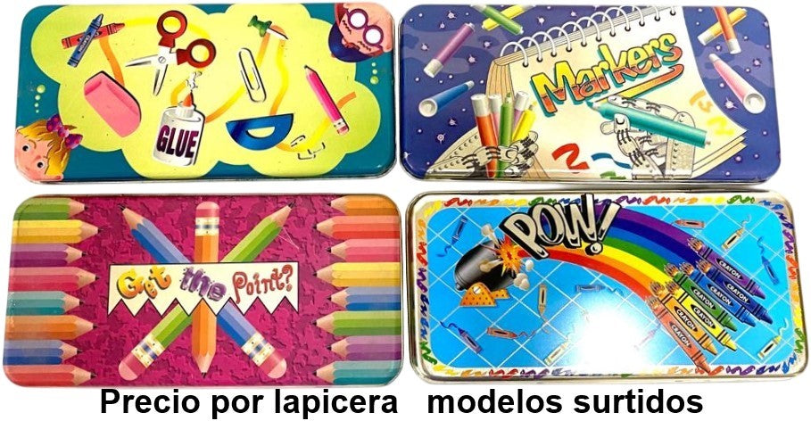 Lapicera Caja Metálica Markers 19×9×2cm TinBoxCo® Pieza 78678137502 01