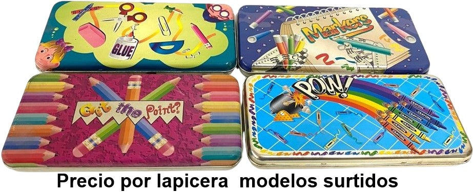 Lapicera Caja Metálica Markers 19×9×2cm TinBoxCo® Pieza 78678137502 02