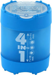 Sacapuntas de Plástico 4 In 1 (4 Orificios) Quadr Colores c/Deposito KUM® 102KMD [Pieza] 4064900050592